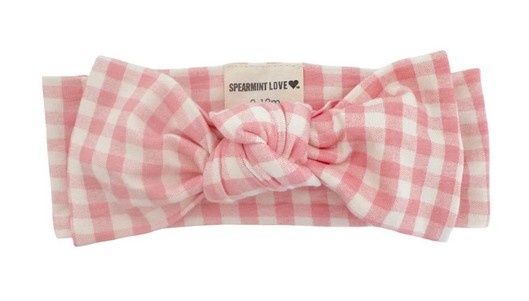 SP Love Pink Gingham  Bow