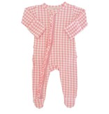 SP Love Pink Gingham Ruffle Footie