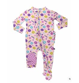 Lev Baby Cora Smiley Ruffle Footie