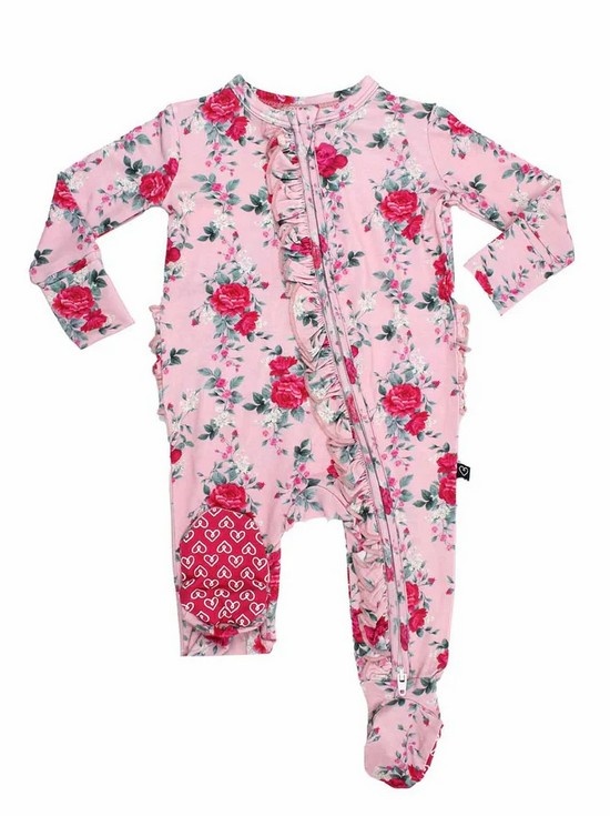 Lev Baby Rosalind Floral Ruffle Footie