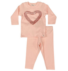 Oh Baby Pink Velvet Heart Pink Set
