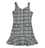 FBZ Stretch Tweed Plaid Dress