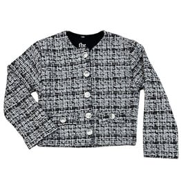 FBZ Stretch Tweed Plaid Jacket