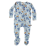 Lev New Hanukkah Zip Footie