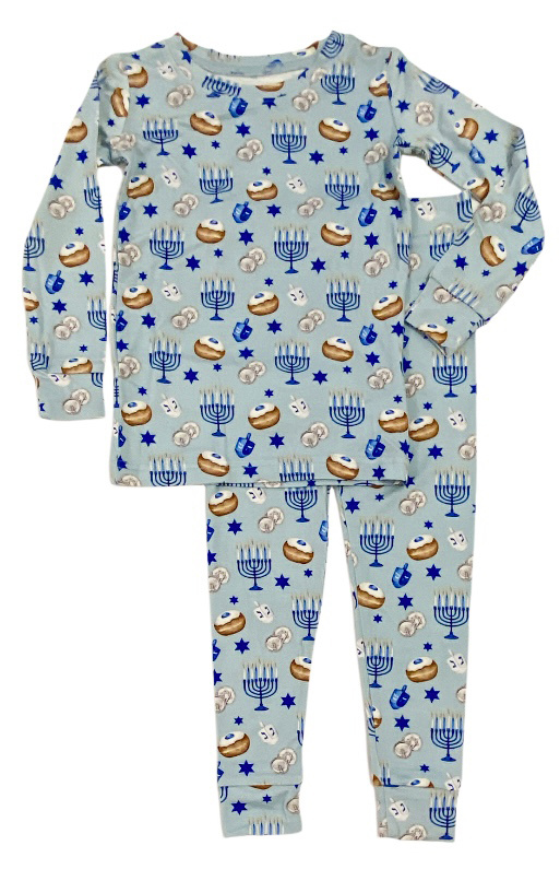 Lev New Hanukkah Bamboo PJ Set