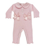 Dolce G Pink Bows Knit Romper