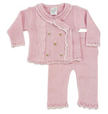 Dolce G Flowers Pink Knit Set