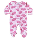 Baby Steps Pink Foorballs Footie