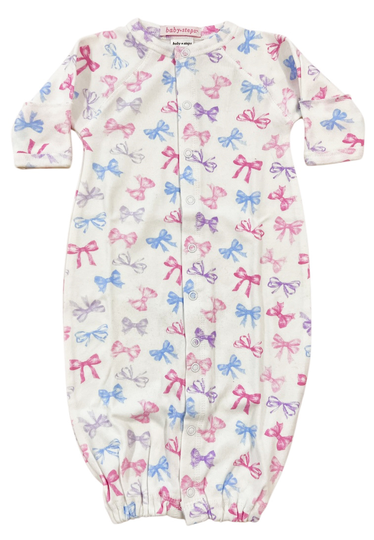 Baby Steps Multi Bow Conv Gown