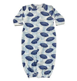 Baby Steps Blue Footballs Conv Gown
