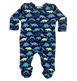 Baby Steps Navy Dino Parade Footie