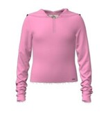 Jordache Pink Thermal Hoodie Top