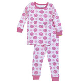 Baby Steps Multi Pink Smiley PJ Set