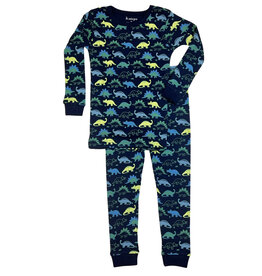 Baby Steps Navy Dino Parade PJ Set