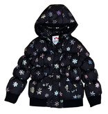 Appaman Black Rainbow Snowflakes Puffer Coat
