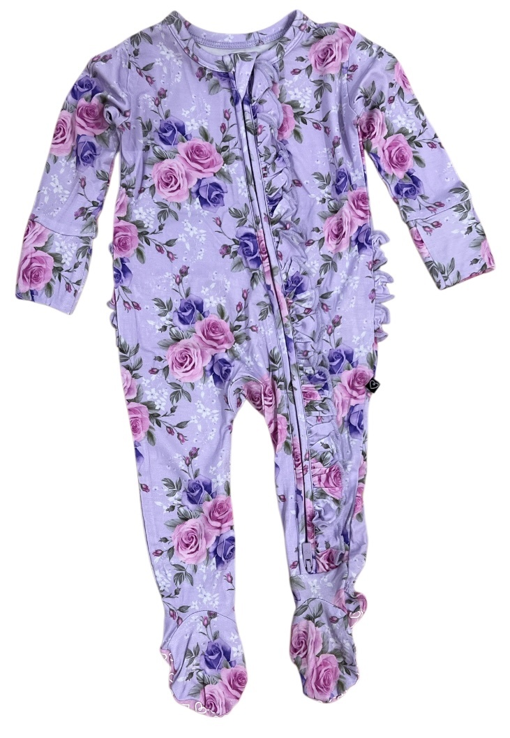 Lev Baby Eliza Ruffle Zip Footie