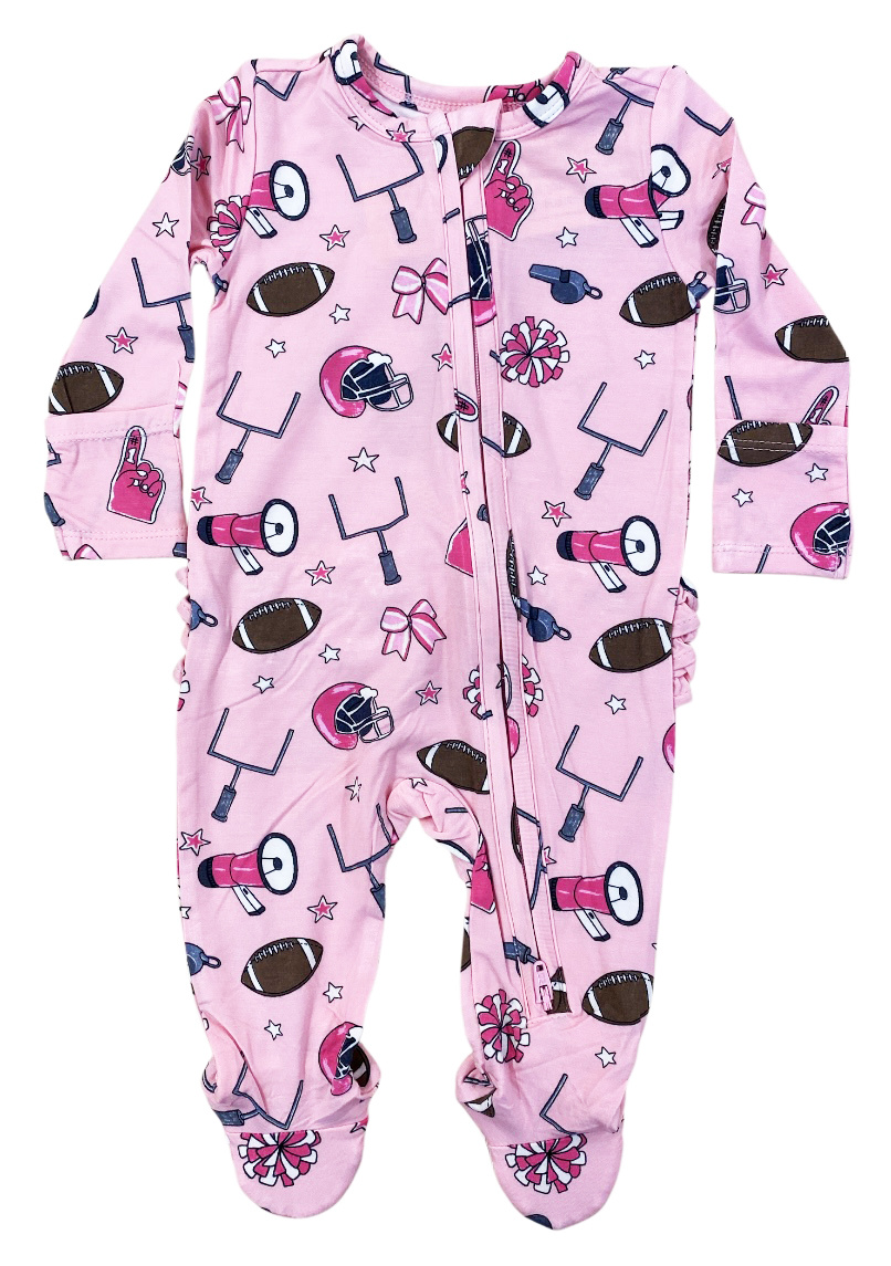 Angel Dear Pink Game Day Footie