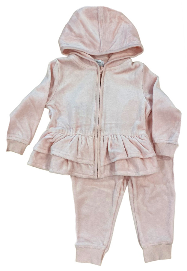 Angel Dear Blush Pink Velour Set