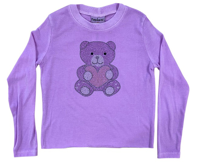 Firehouse Grape Bling Teddyy LS Tee