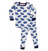 Baby Steps Blue Footballs PJ Set