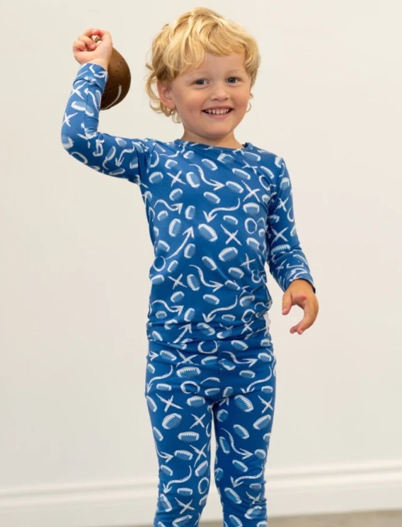 Cobalt Football 2pc PJ Set