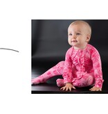 Pink Roses Ruffle Footie