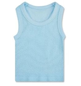 iScream Lt Blue Smocked Racerback Tank