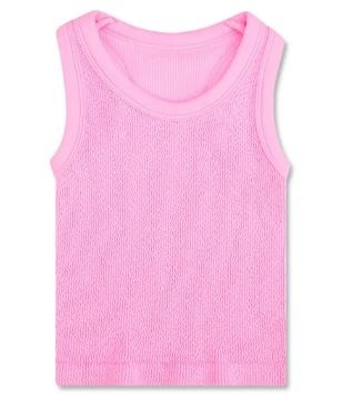 iScream Pink Smocked Racerback Tank