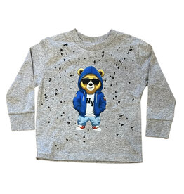 Rock Candy Grey NY Bear LS Tee