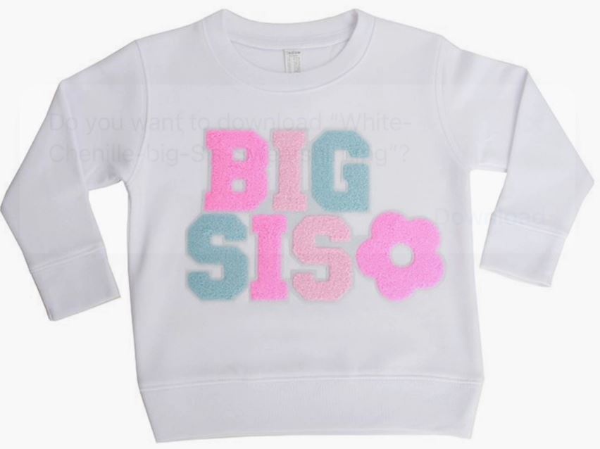 Big Sis Chenille Sweatshirt