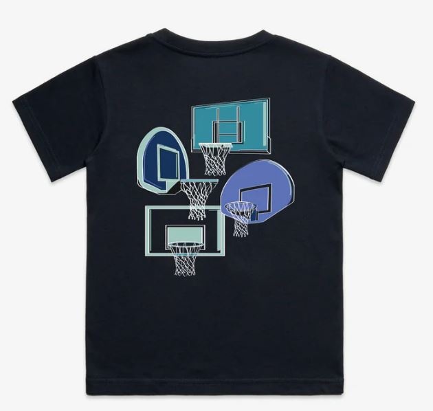Local Hoops Navy Bucket SS Tee