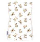 Baby Jar Bowtie Teddy Burp Cloth
