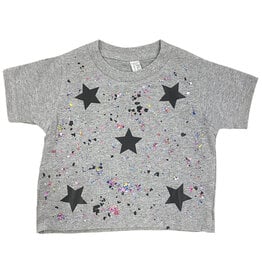 Rock Candy Grey Star Splatter SS Tee