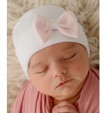 Ily Bean White/Pink Mini Bow Newborn Hat