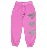 Firehouse Silver Heart Neon Pink Sweatpant