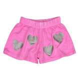 Firehouse Silver Heart Neon Pink Ltweight Shorts