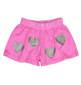 Firehouse Silver Heart Neon Pink Ltweight Shorts
