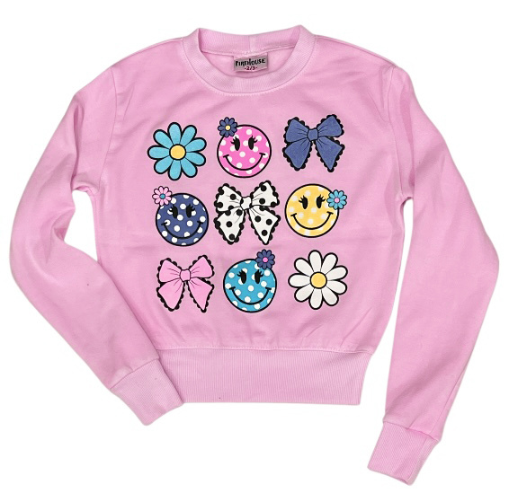 Firehouse Ice Pink Happy Day Sweatshirt