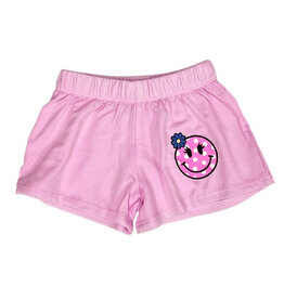 Firehouse Ice Pink Polka Dot Smiley Shorts