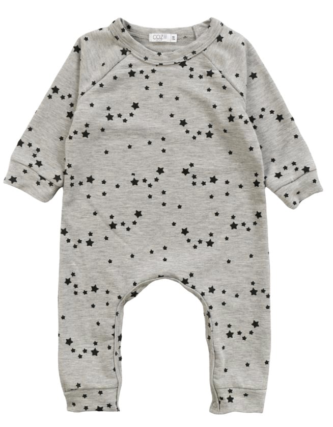 Cozii Grey Mini Stars Romper