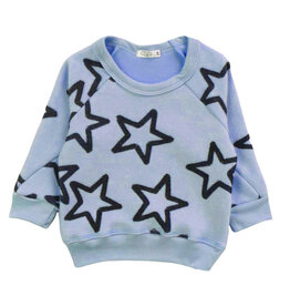 Cozii Sky Blue Stars Soft Fleece Sweatshirt