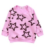 Cozii Candy Pink Stars Soft Fleece Sweatshirt