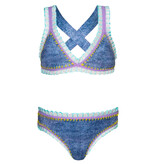 PQ Indie Sky Rainbow Embroidered Bikini