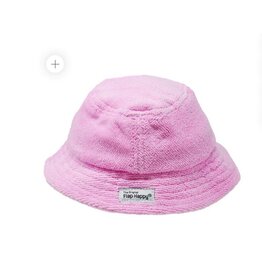 Flap Happy Pink Terry Bucket Hat