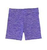 Dori Violet/White Heathered Bike Shorts
