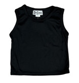 Dori Black Ribbed Tank Top