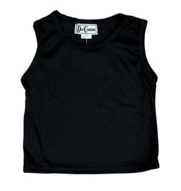 Dori Black Ribbed Tank Top