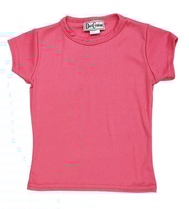 Dori Fuchsia SS Ribbed Tee