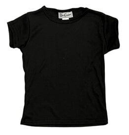 Dori Black SS Ribbed Tee