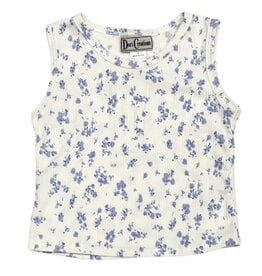 Dori Blue Floral Tank Top
